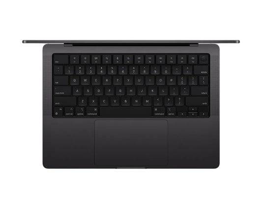 black macbook on a white background
