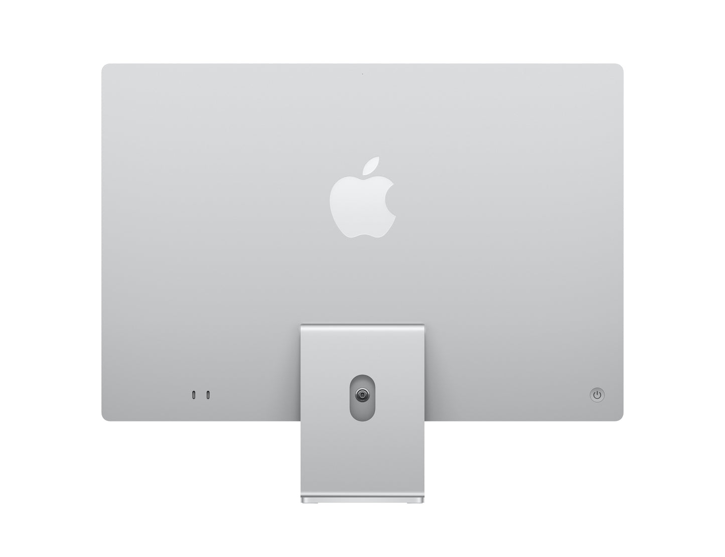 silver imac on a white background