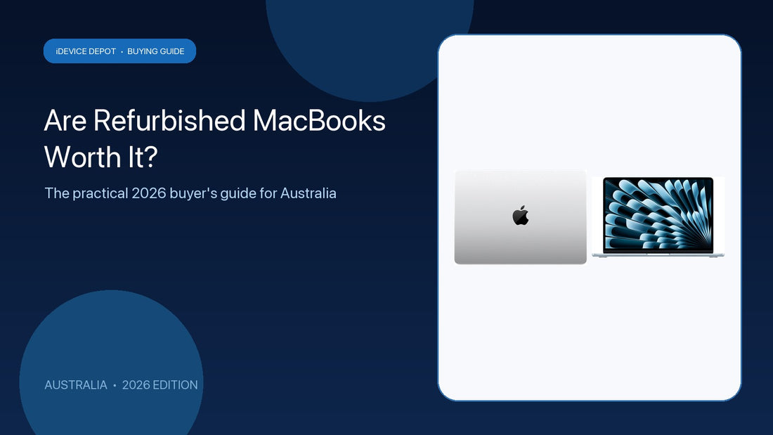 Refurbished MacBook being inspected by an Australian buyer in 2026