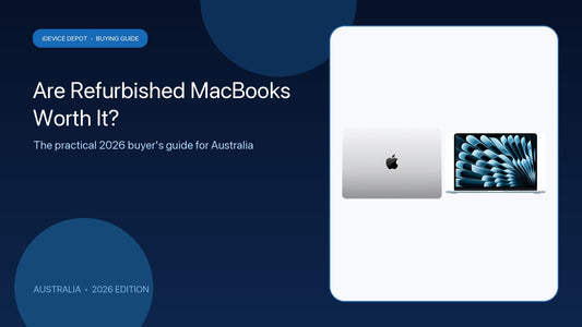 Refurbished MacBook being inspected by an Australian buyer in 2026