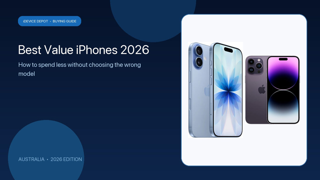 A selection of best-value iPhones for Australian buyers in 2026