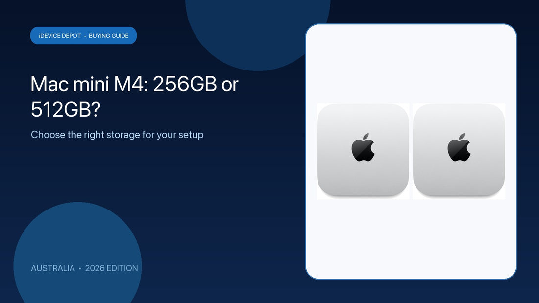 Mac mini M4 256GB and 512GB storage options compared