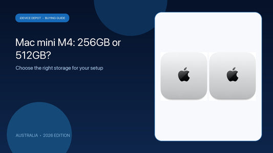 Mac mini M4 256GB and 512GB storage options compared