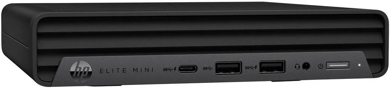 HP Elite Mini computer on a white background