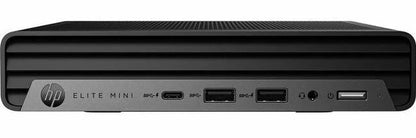 HP Elite Mini computer on a white background