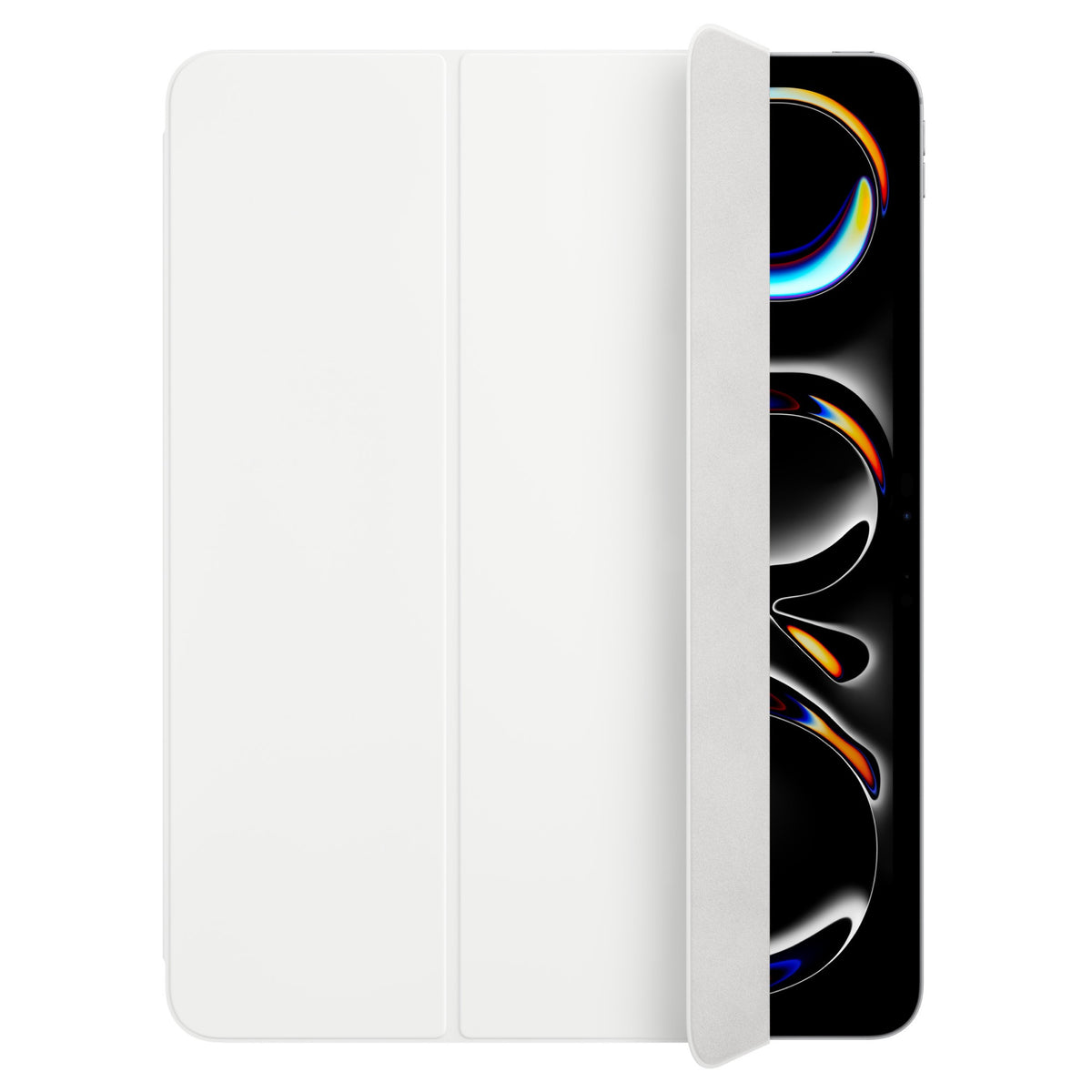 Apple Smart Folio for iPad Pro 13-inch (M4) - White – open on iPad Pro