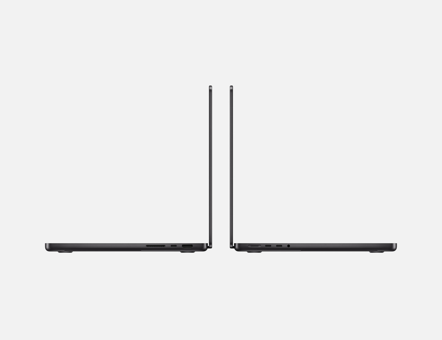 black macbook pro on white background