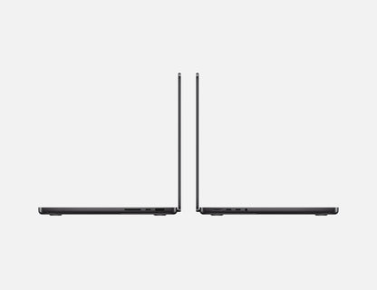 black macbook pro on white background