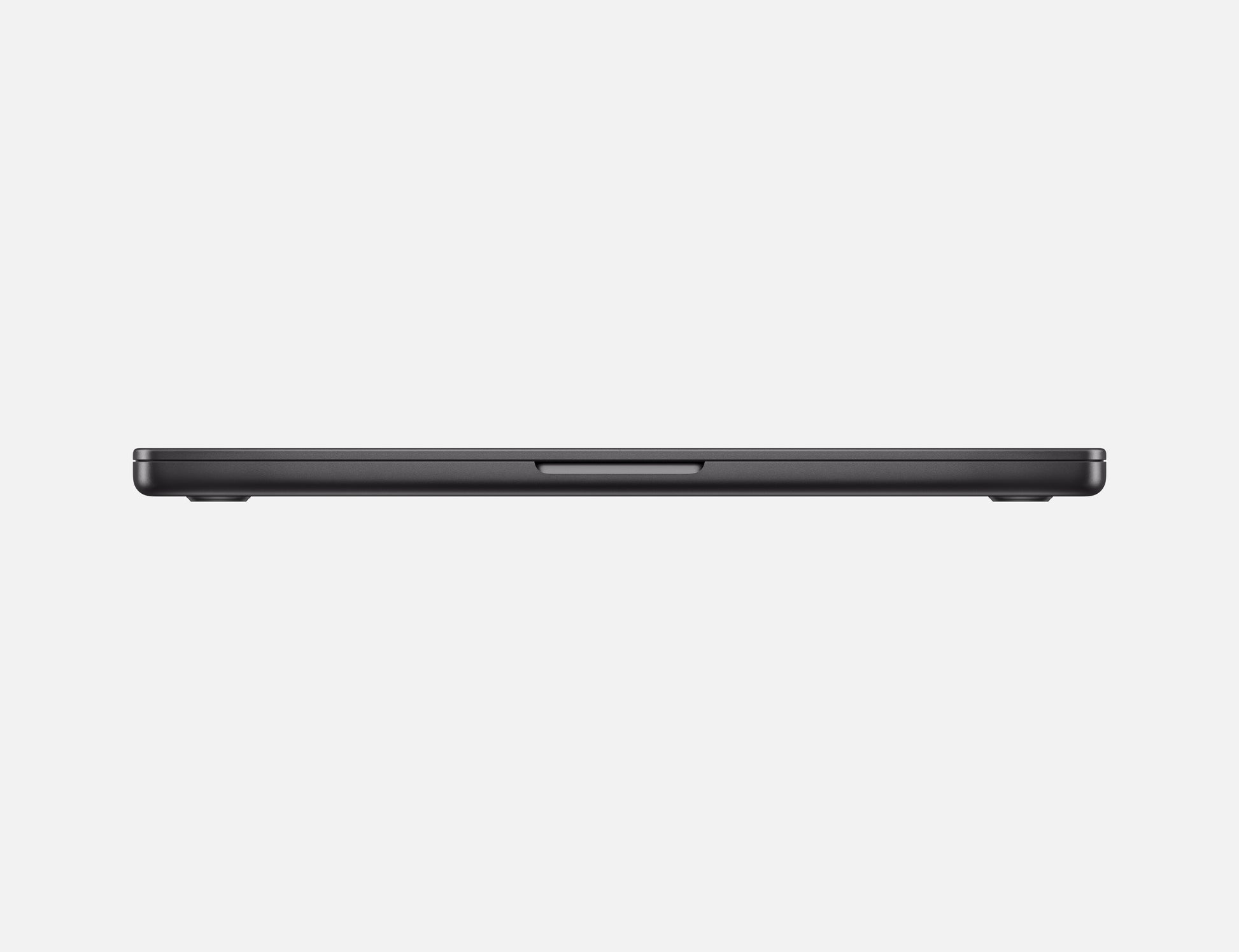 black macbook pro on white background