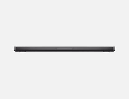 black macbook pro on white background