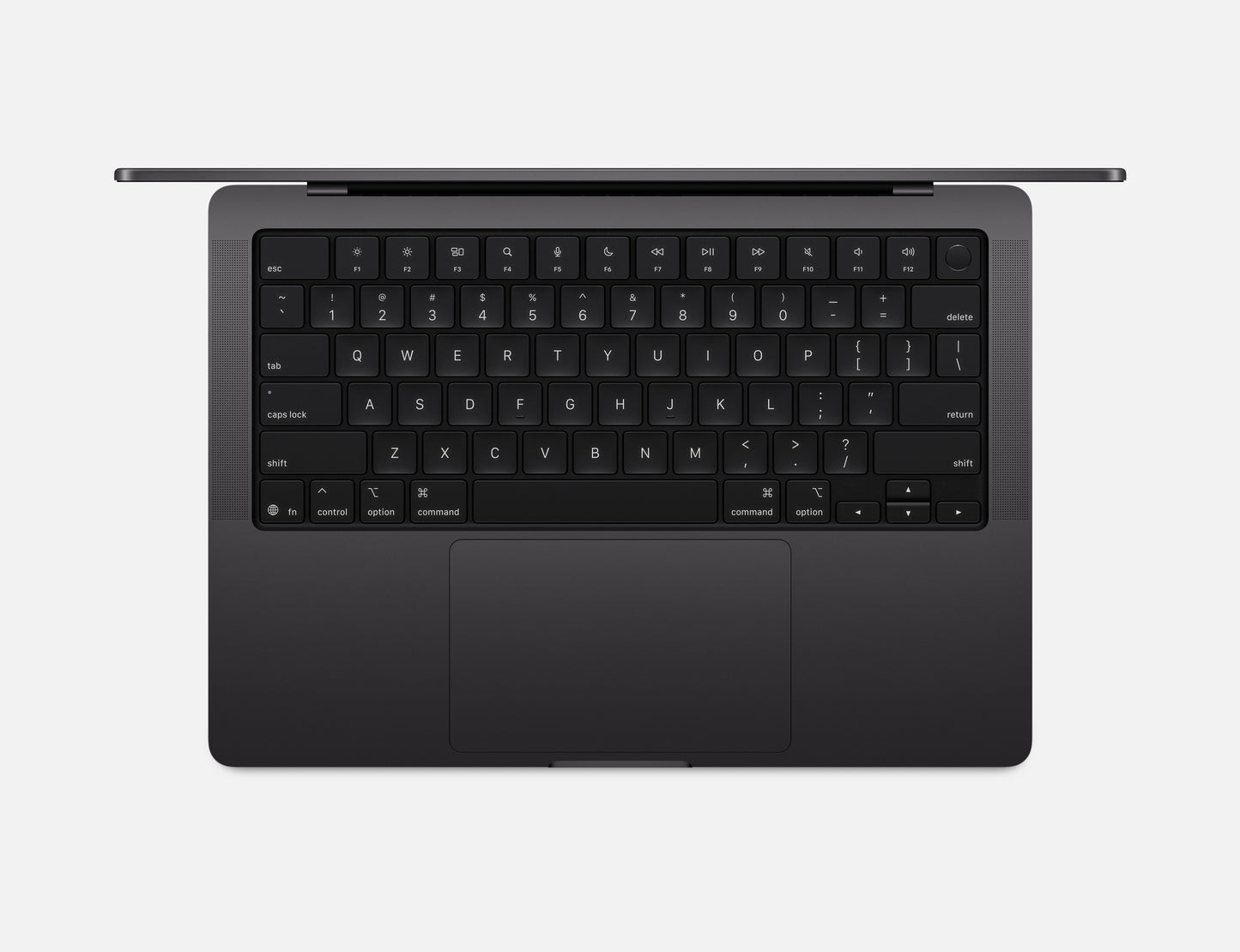 black macbook pro on white background