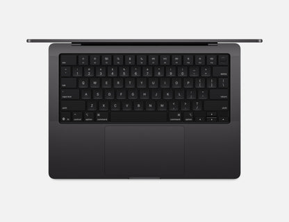 black macbook pro on white background