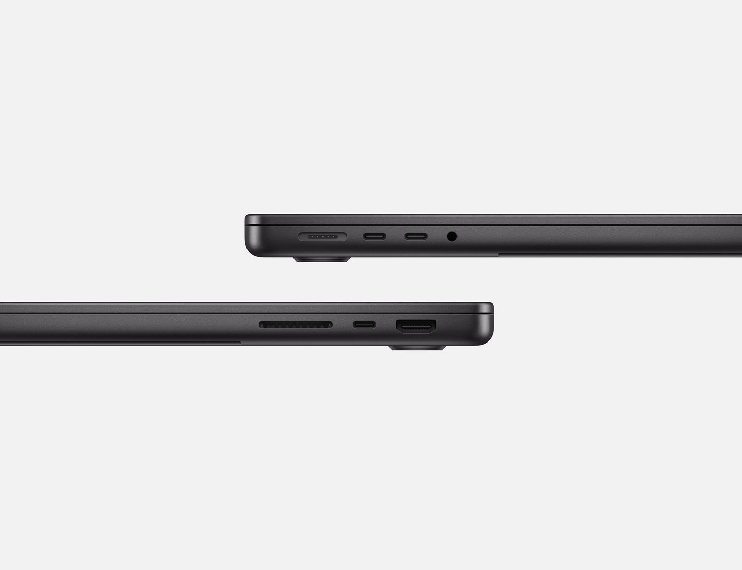 black macbook pro on white background