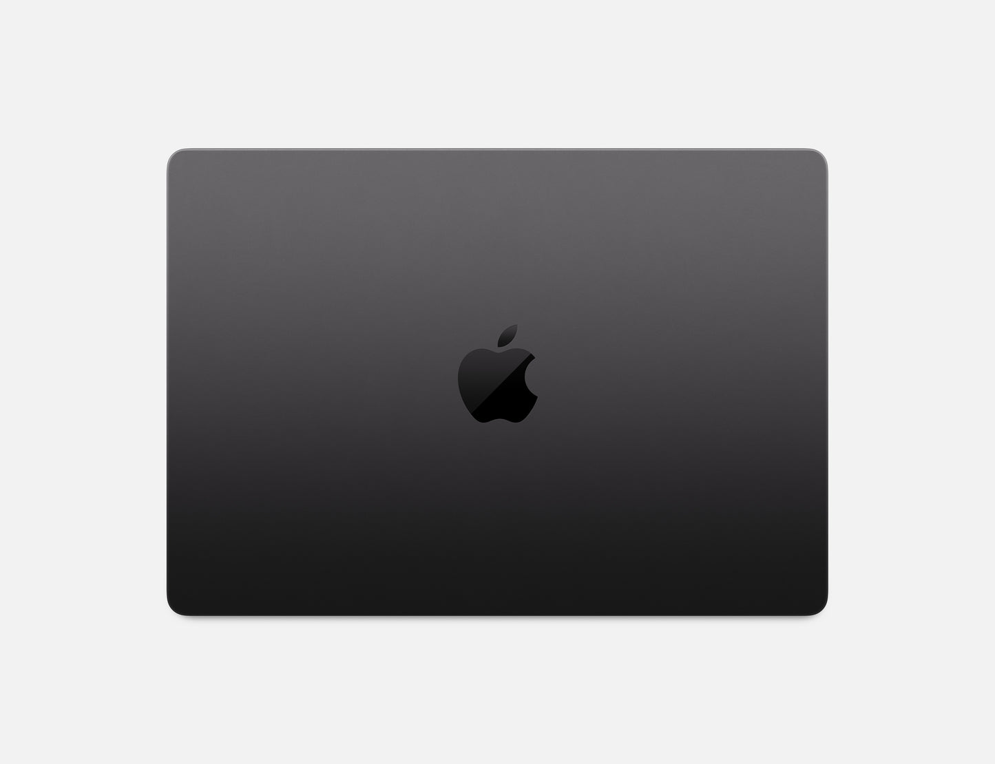 black macbook pro on white background