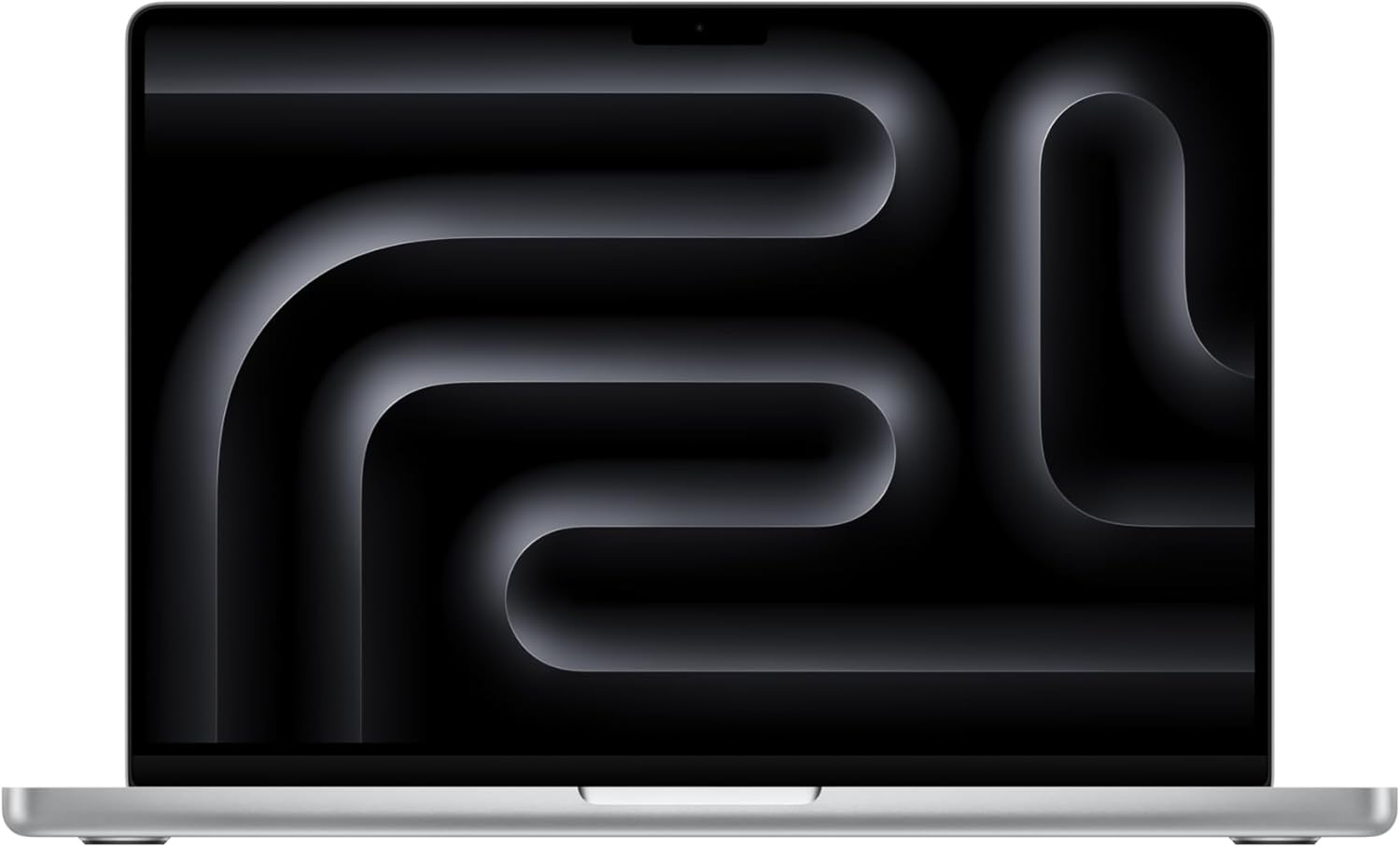silver macbook pro on white background