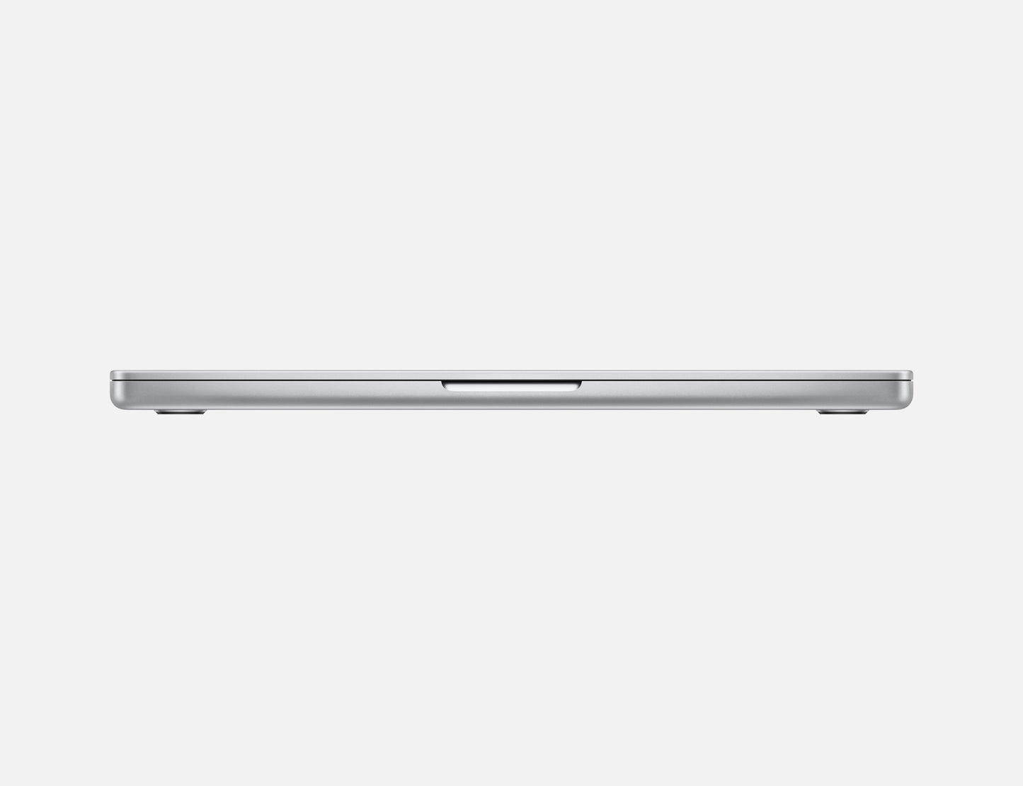 silver macbook pro on white background