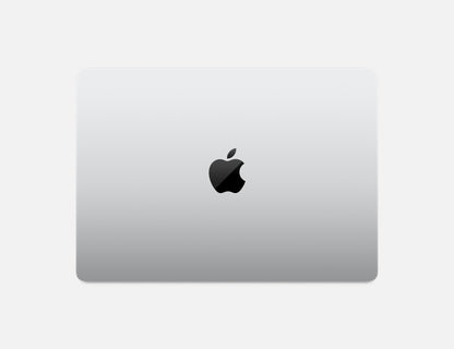 silver macbook pro on white background