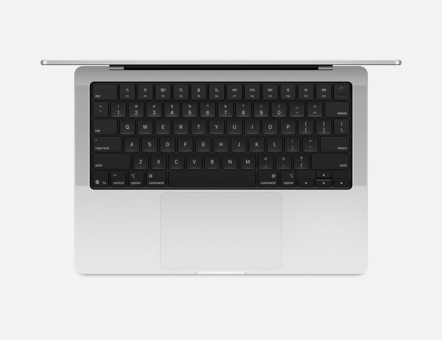 silver macbook pro on white background