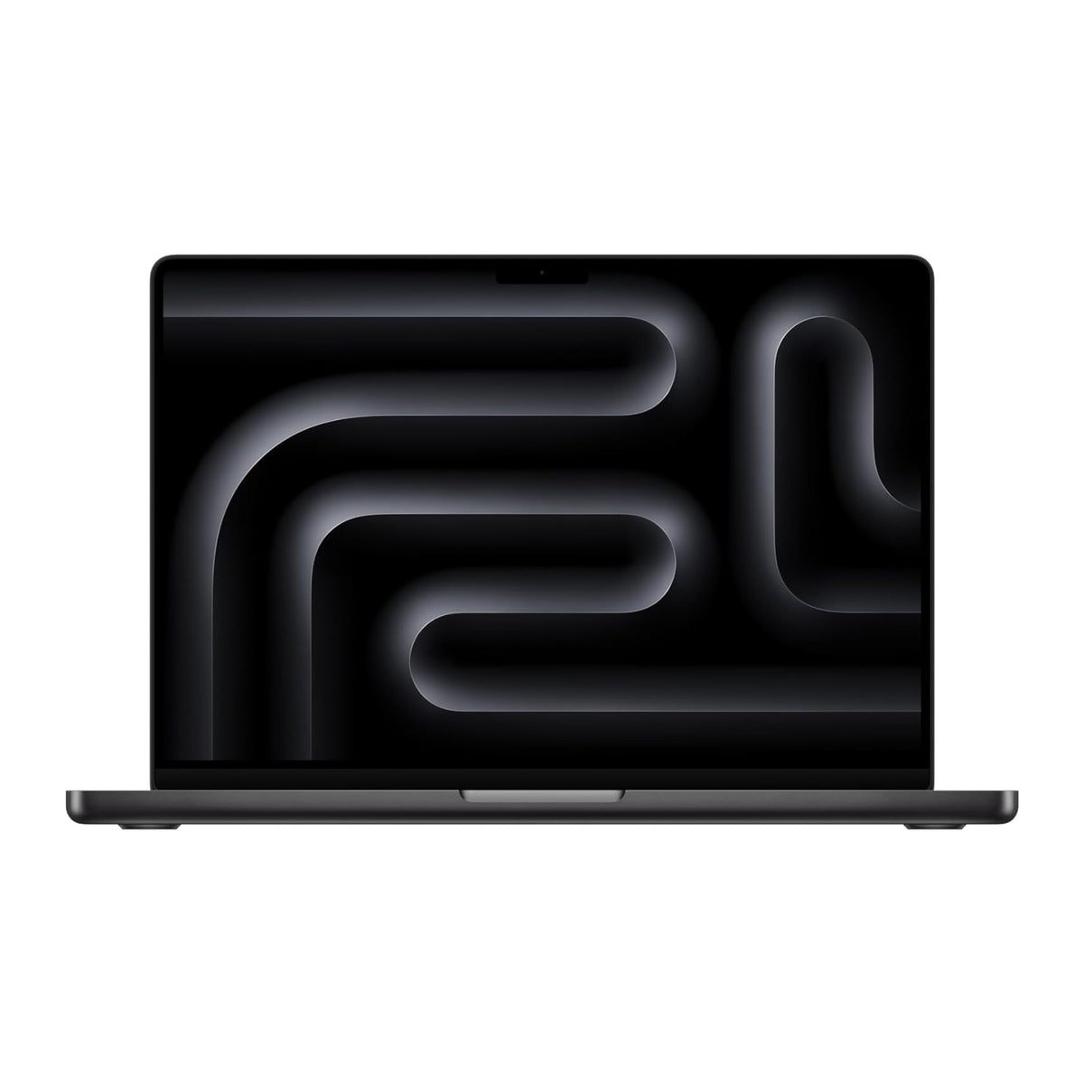 black macbook pro on white background
