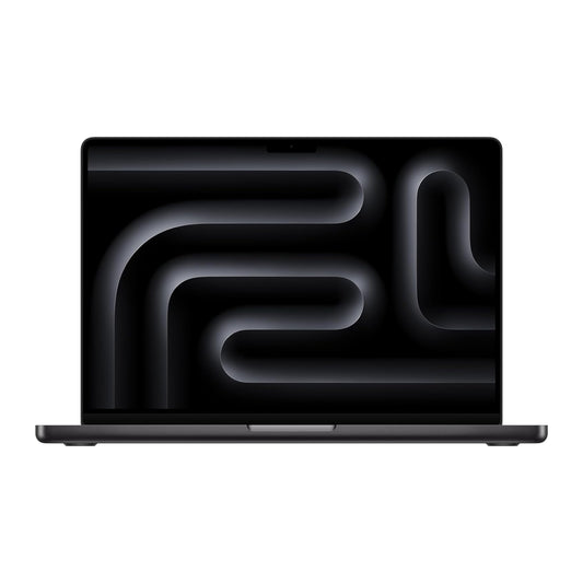 black macbook pro on white background