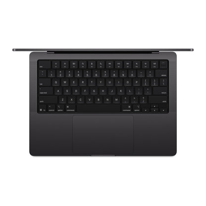 black macbook pro on white background