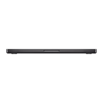 black macbook pro on white background