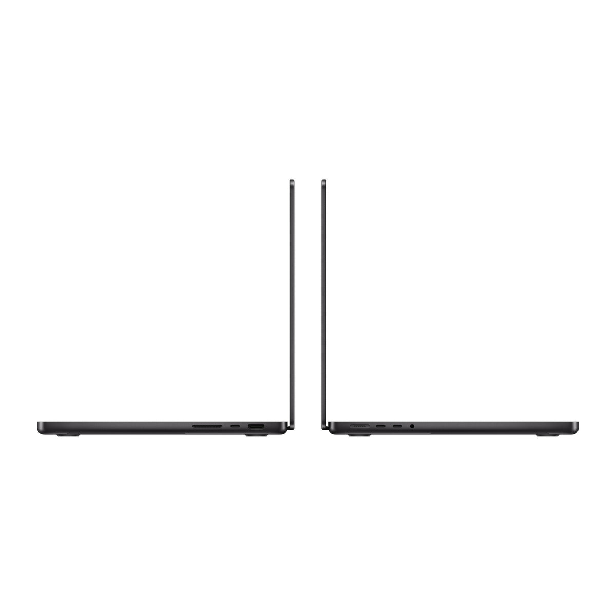 black macbook pro on white background