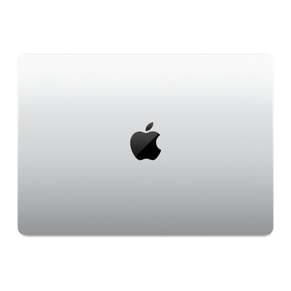 silver macbook pro on white background