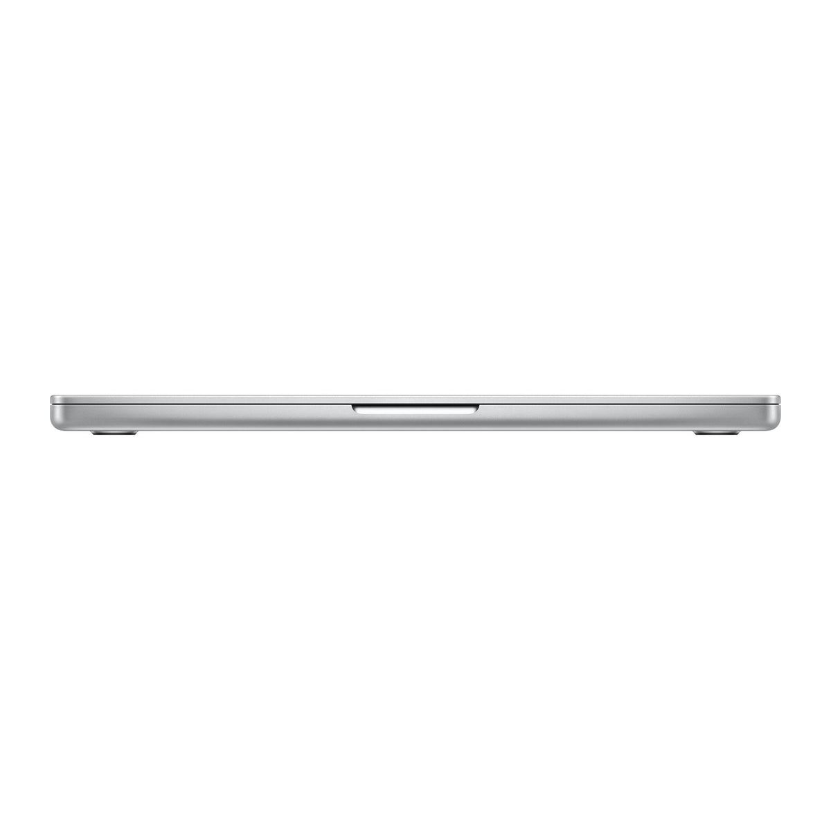 silver macbook pro on white background