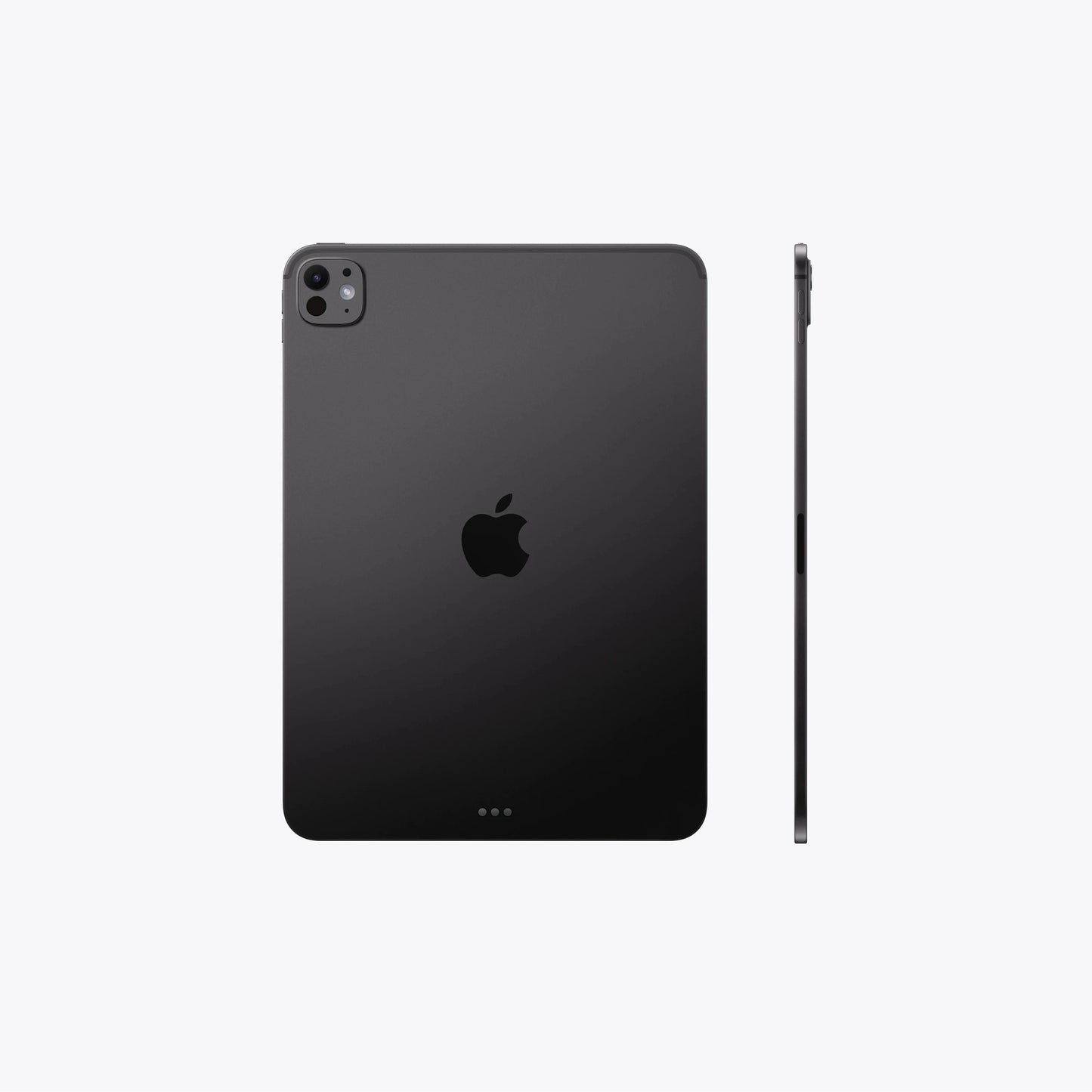 black ipad on a white background
