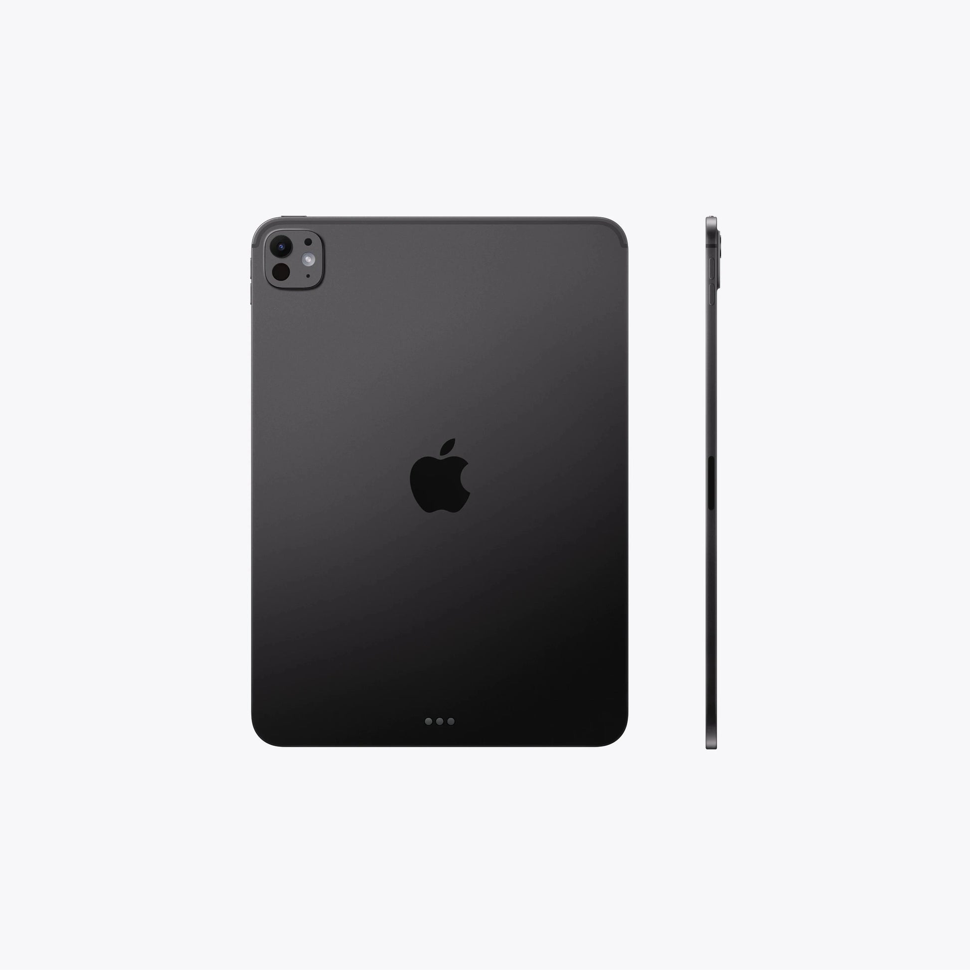 black ipad on a white background