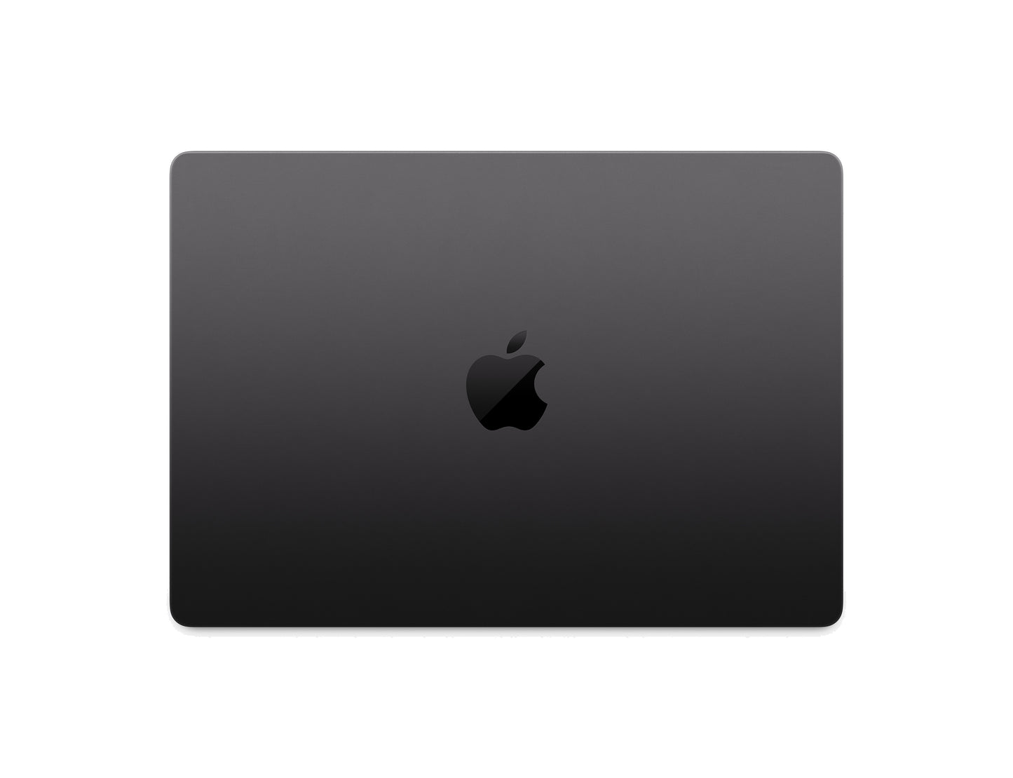 black macbook on a white background