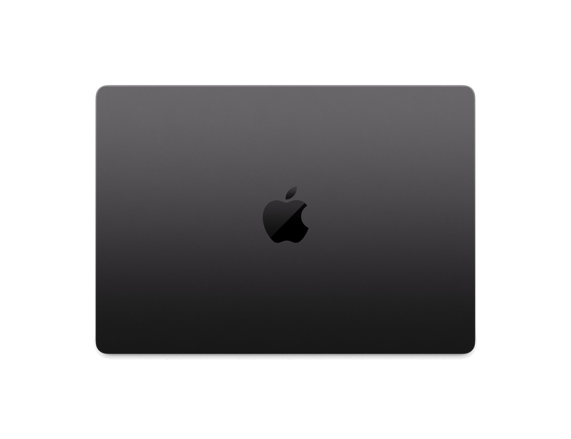 black macbook on a white background