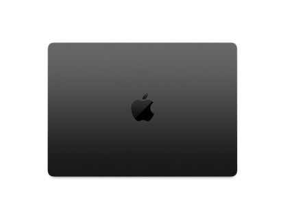 black macbook on a white background