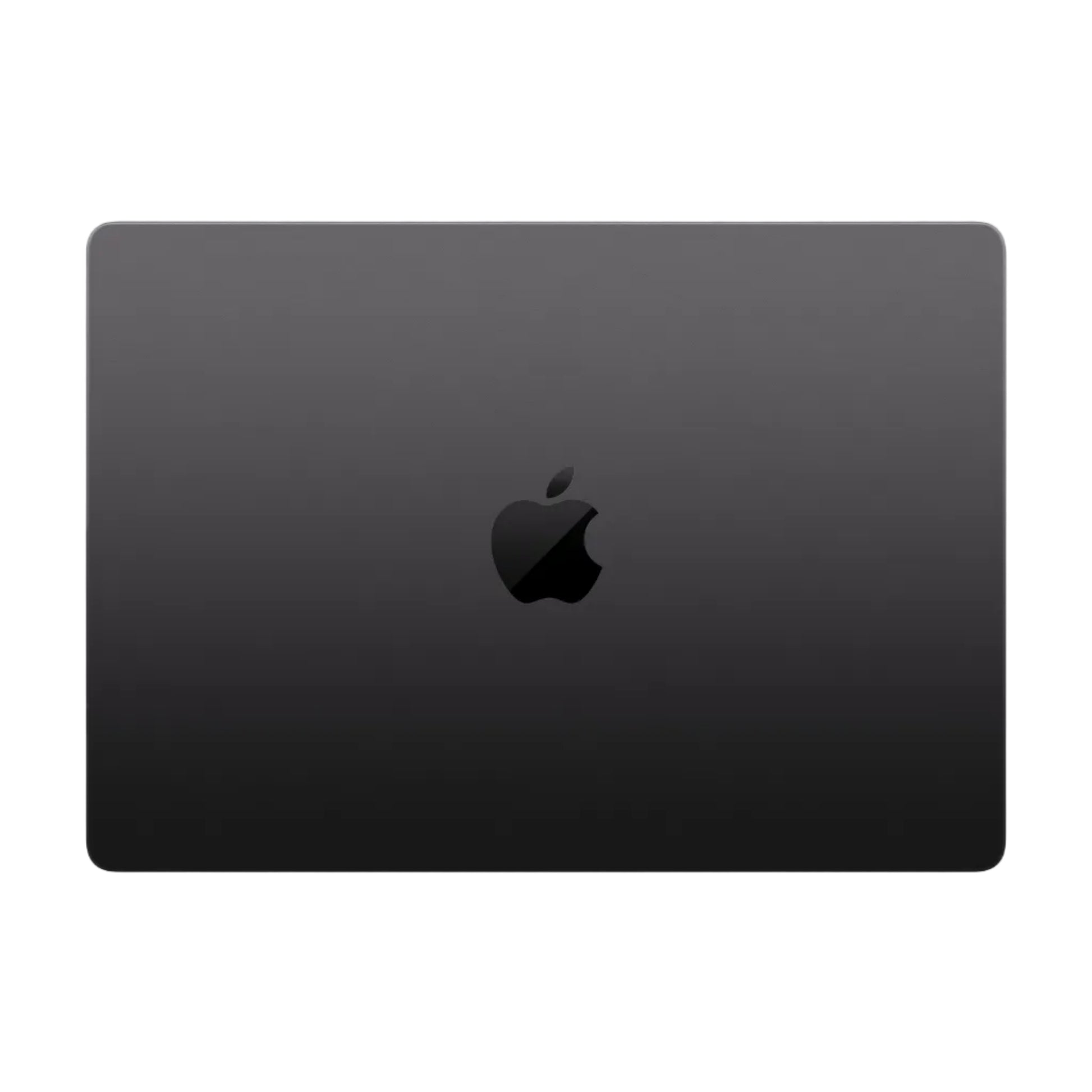 black macbook on a white background