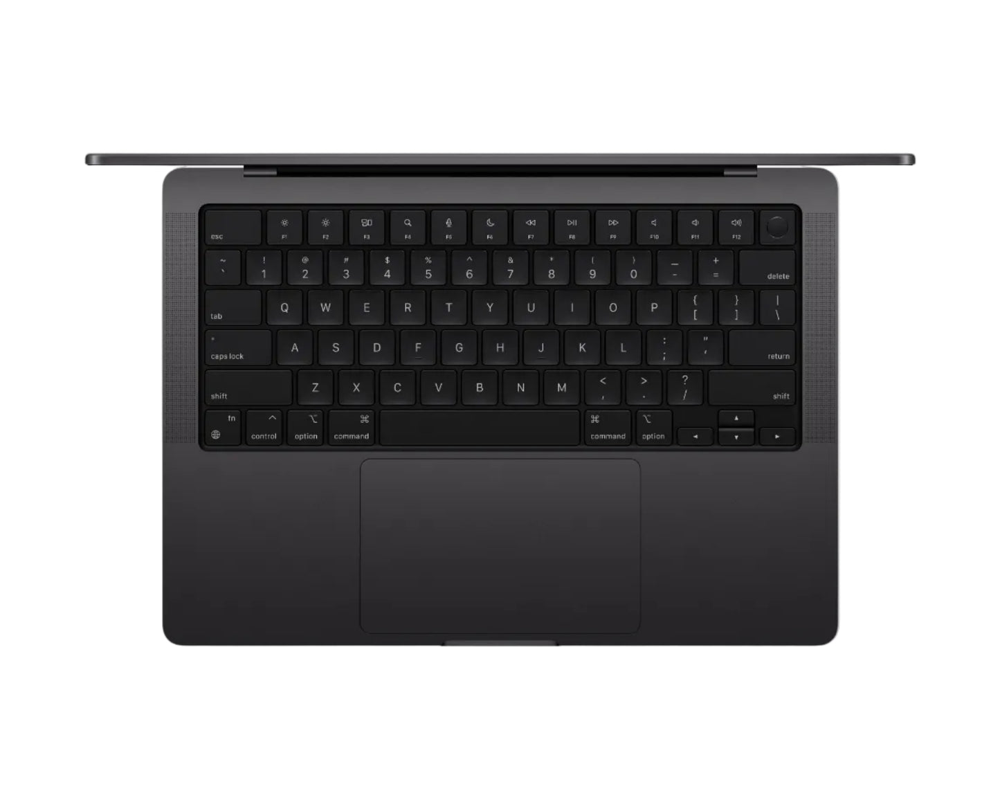 black macbook on a white background