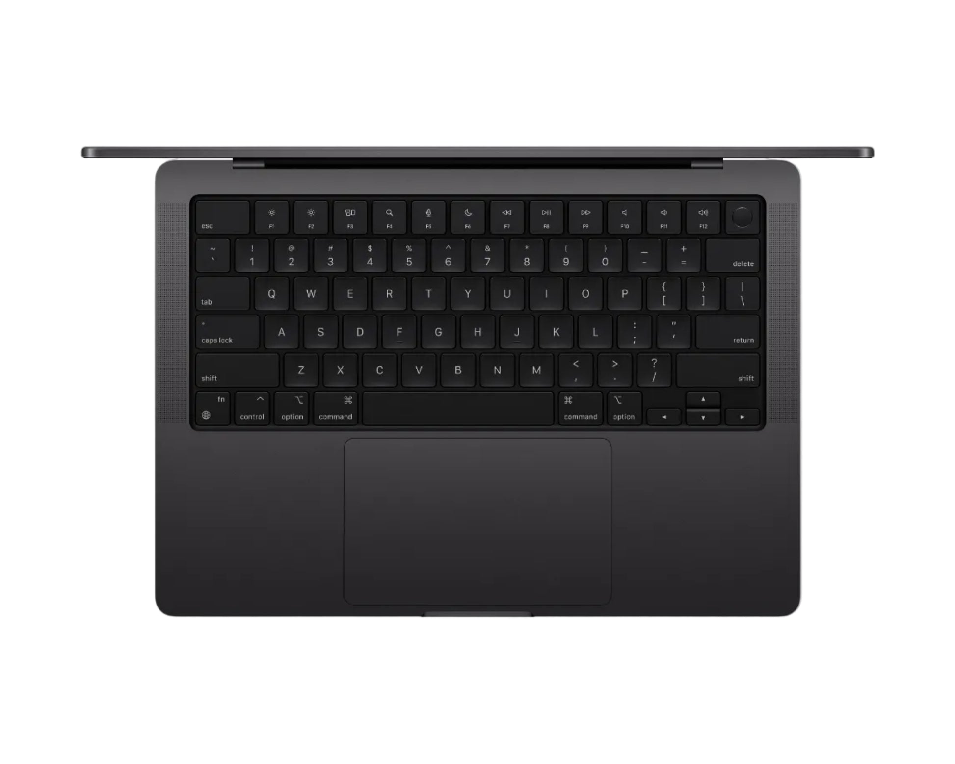 black macbook on a white background