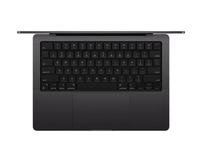 black macbook on a white background