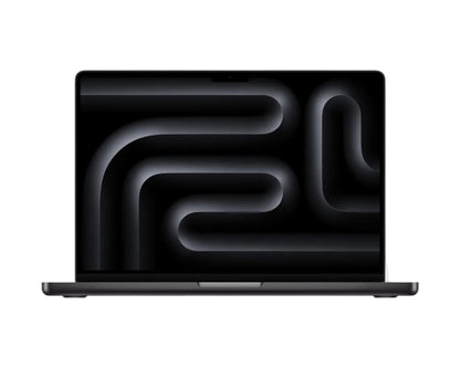 black macbook on a white background