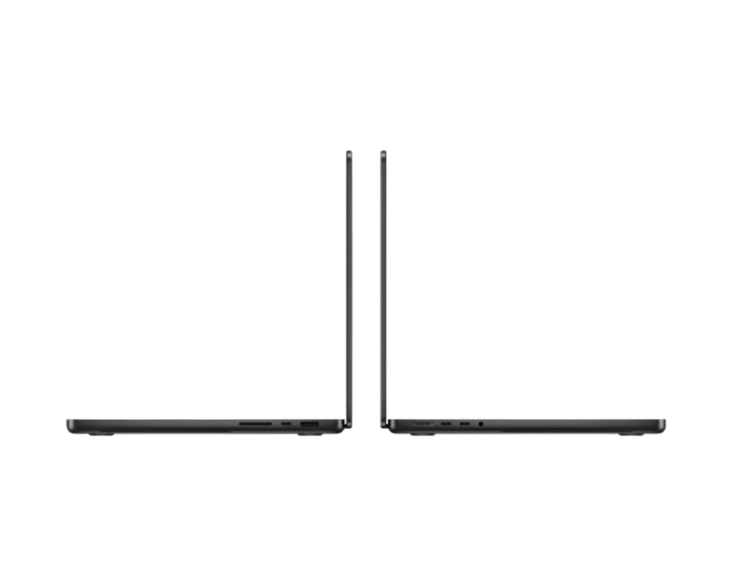 black macbook on a white background