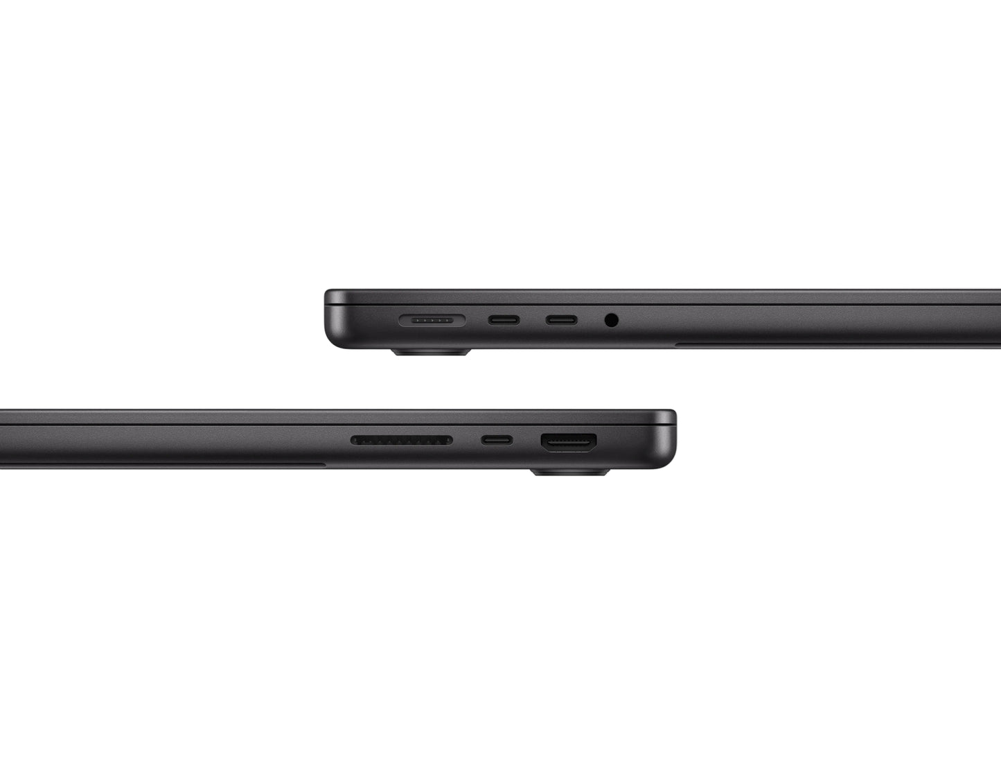 black macbook on a white background