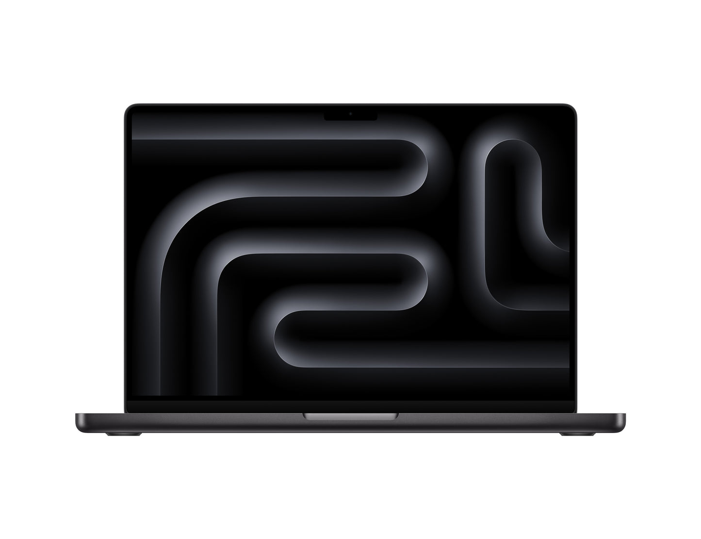 black macbook on a white background