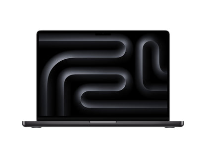 black macbook on a white background