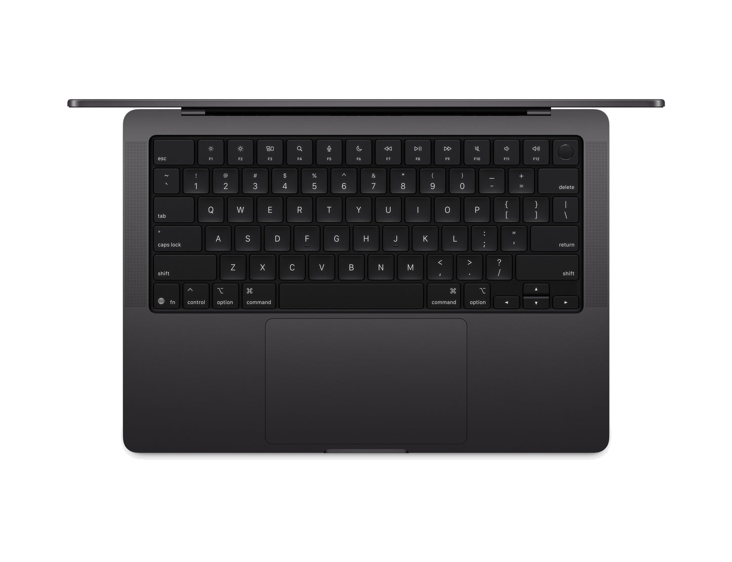 black macbook on a white background