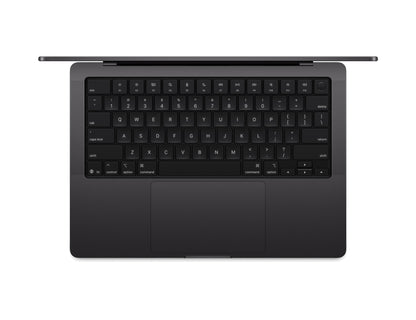 black macbook on a white background