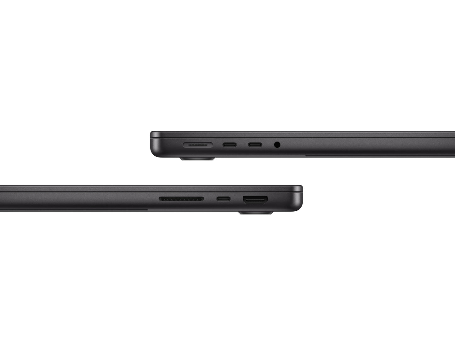 black macbook on a white background