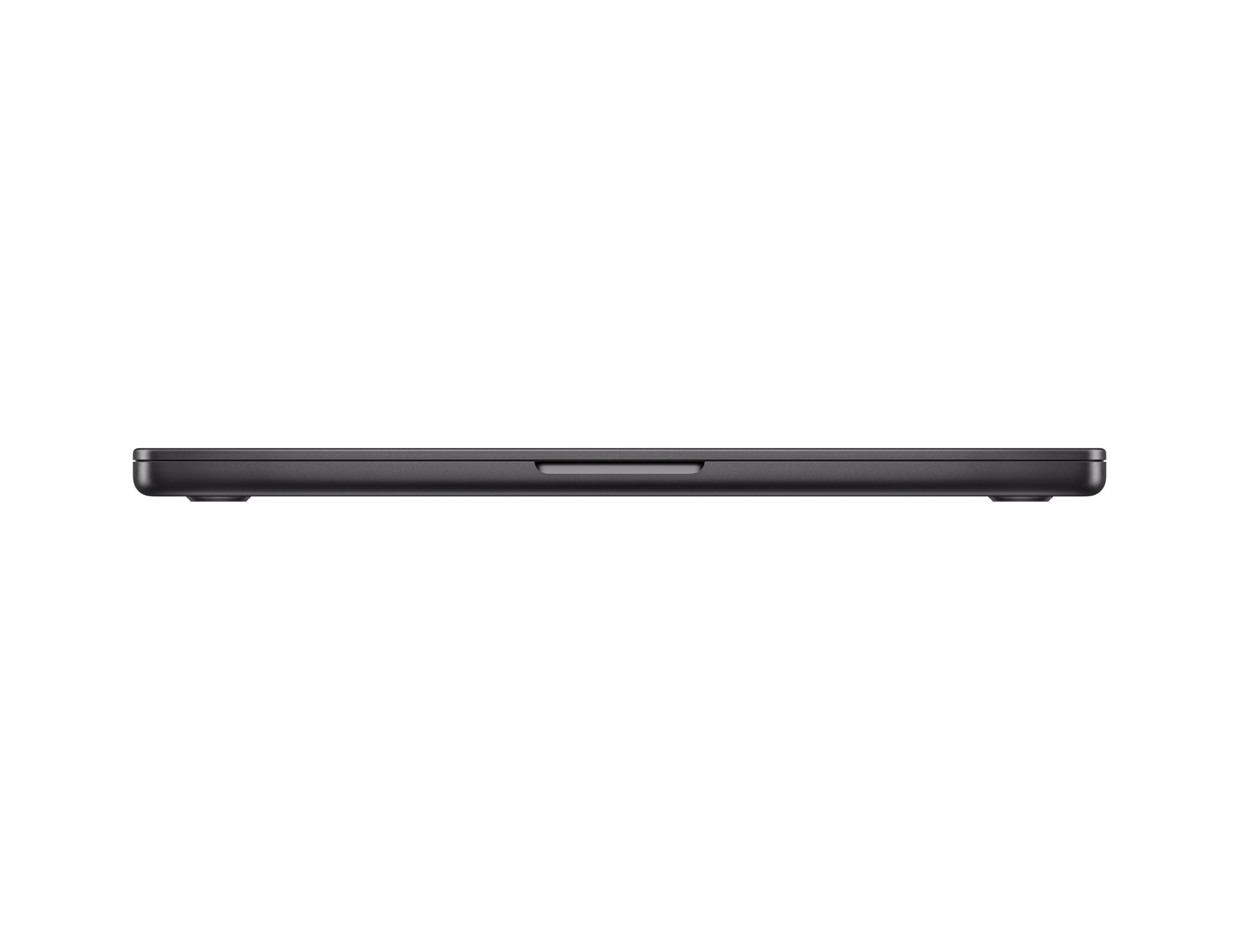 black macbook on a white background