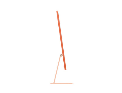 orange imac on a white background