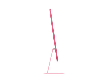 pink imac on a white background