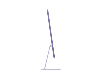 purple imac on a white background